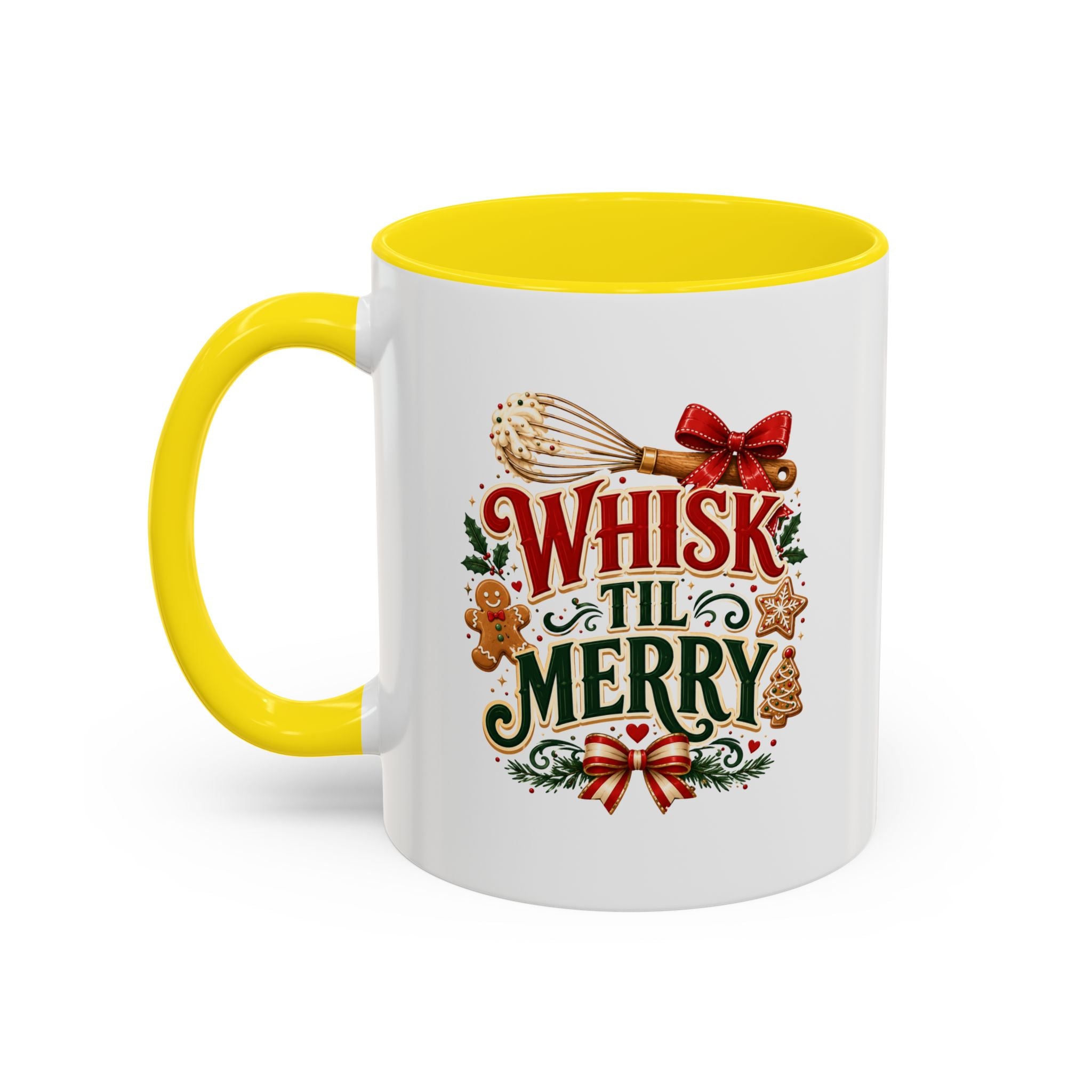 Whisk 'Til Merry Coffee Mug — Holiday Baking Kitchen Mug