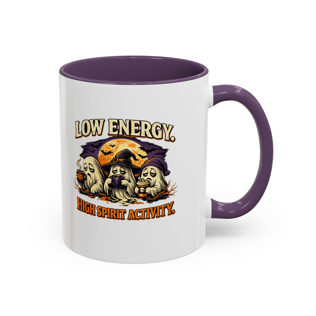 Halloween  Low Energy High Spirit  Accent Coffee Mug