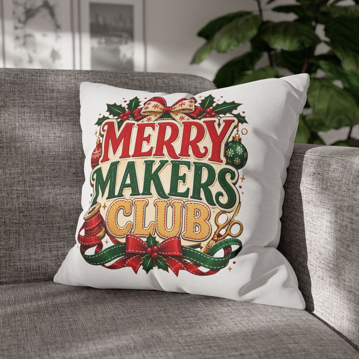Christmas Merry Makers Club Holiday Pillowcase