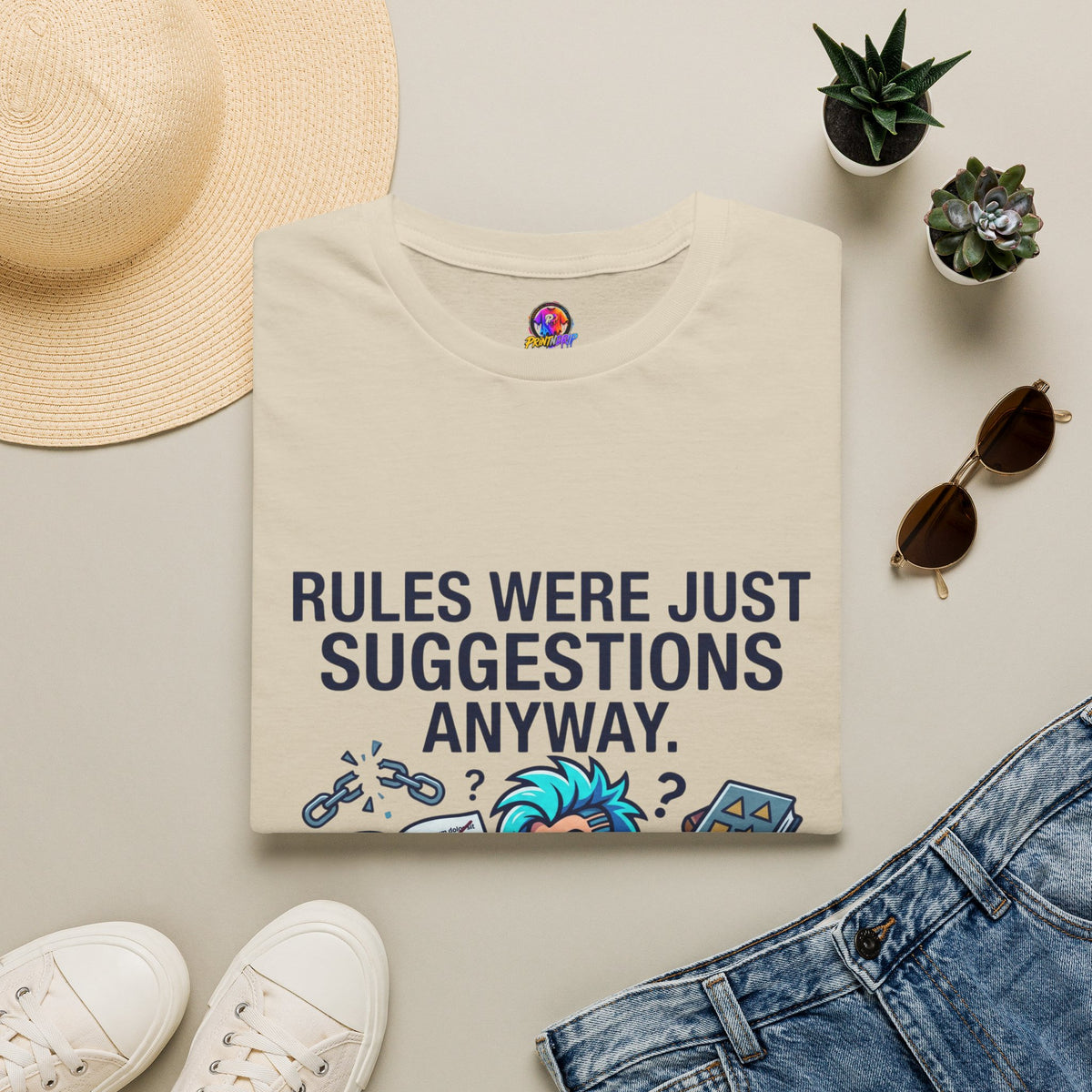 Aquarius Zodiac T‑Shirt — "Rules Were Just Suggestions Anyway" Graphic Tee