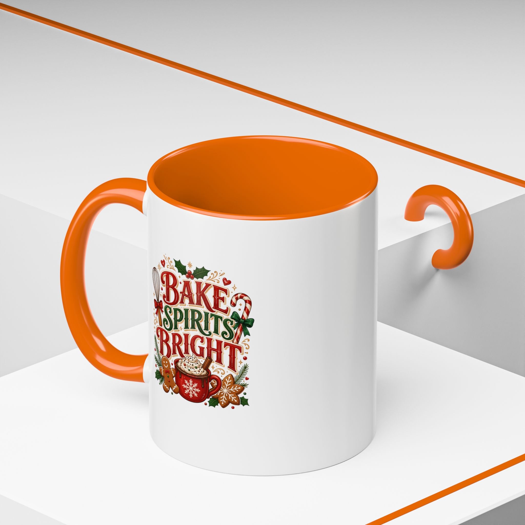 Bake Spirits Bright Coffee Mug — Christmas Baking Holiday Mug