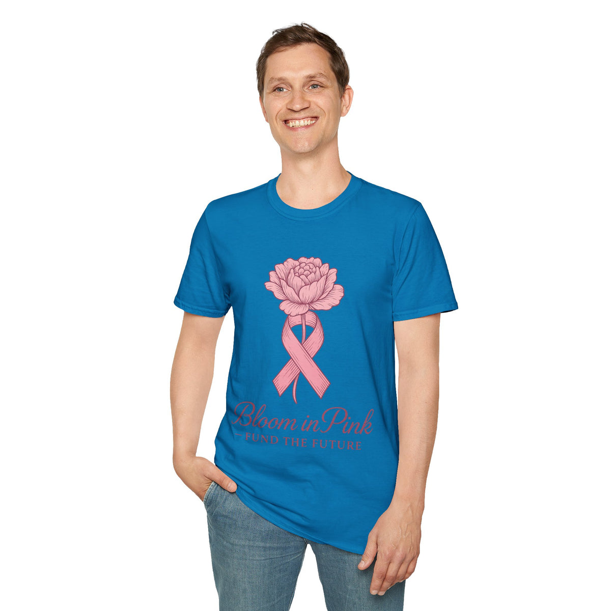 Bloom In Pink Ribbon Rose Graphic Tee, Elegant Breast Cancer Awareness T-Shirt - Trending Now - September 2026