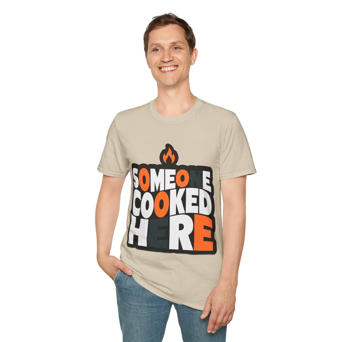 T-Shirt — "Someone Cooked Here" Funny Cooking Graphic Tee - Trending Now - August 2026
