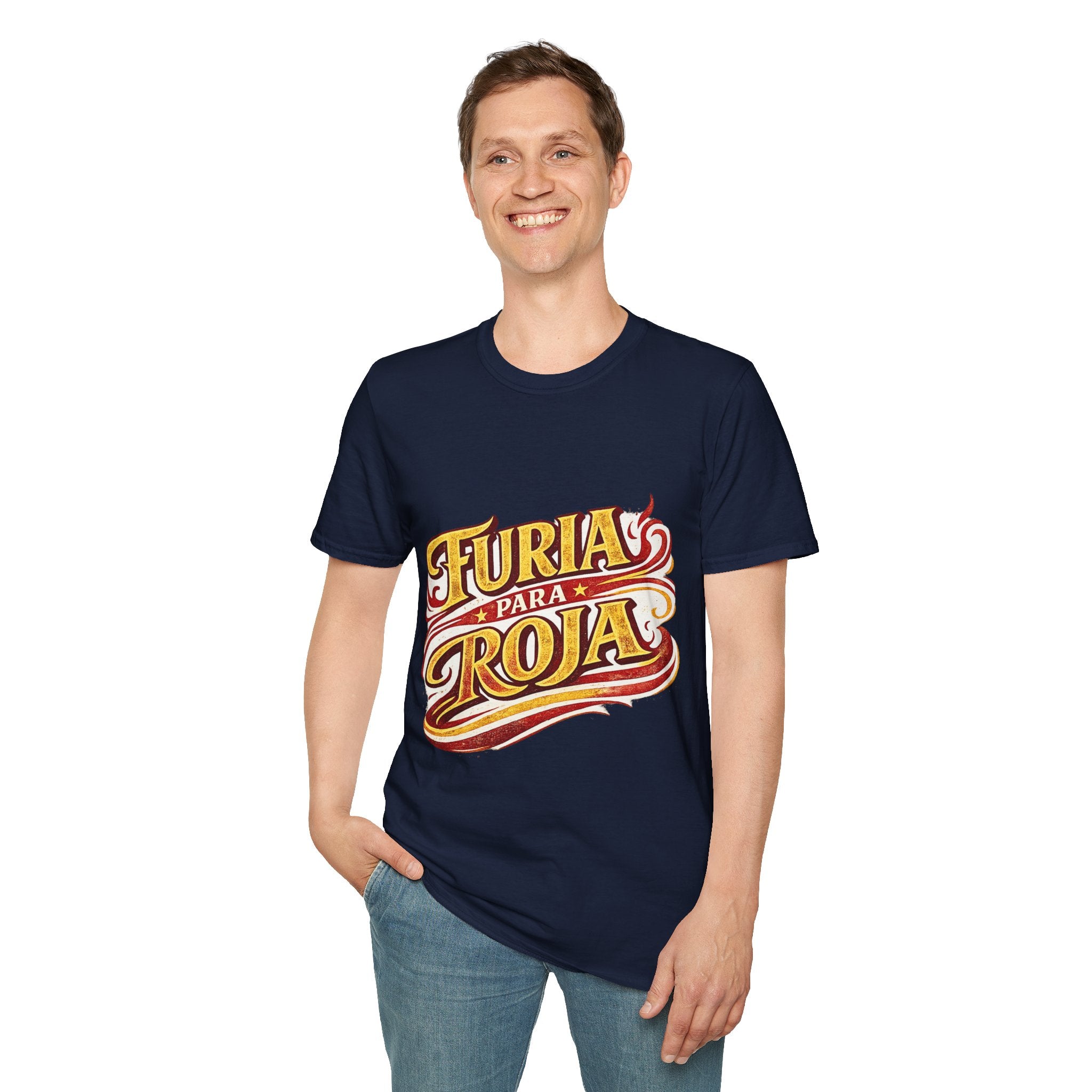 Spain Furia Para Roja T-Shirt — Vintage Flame Spanish Pride Soccer Tee