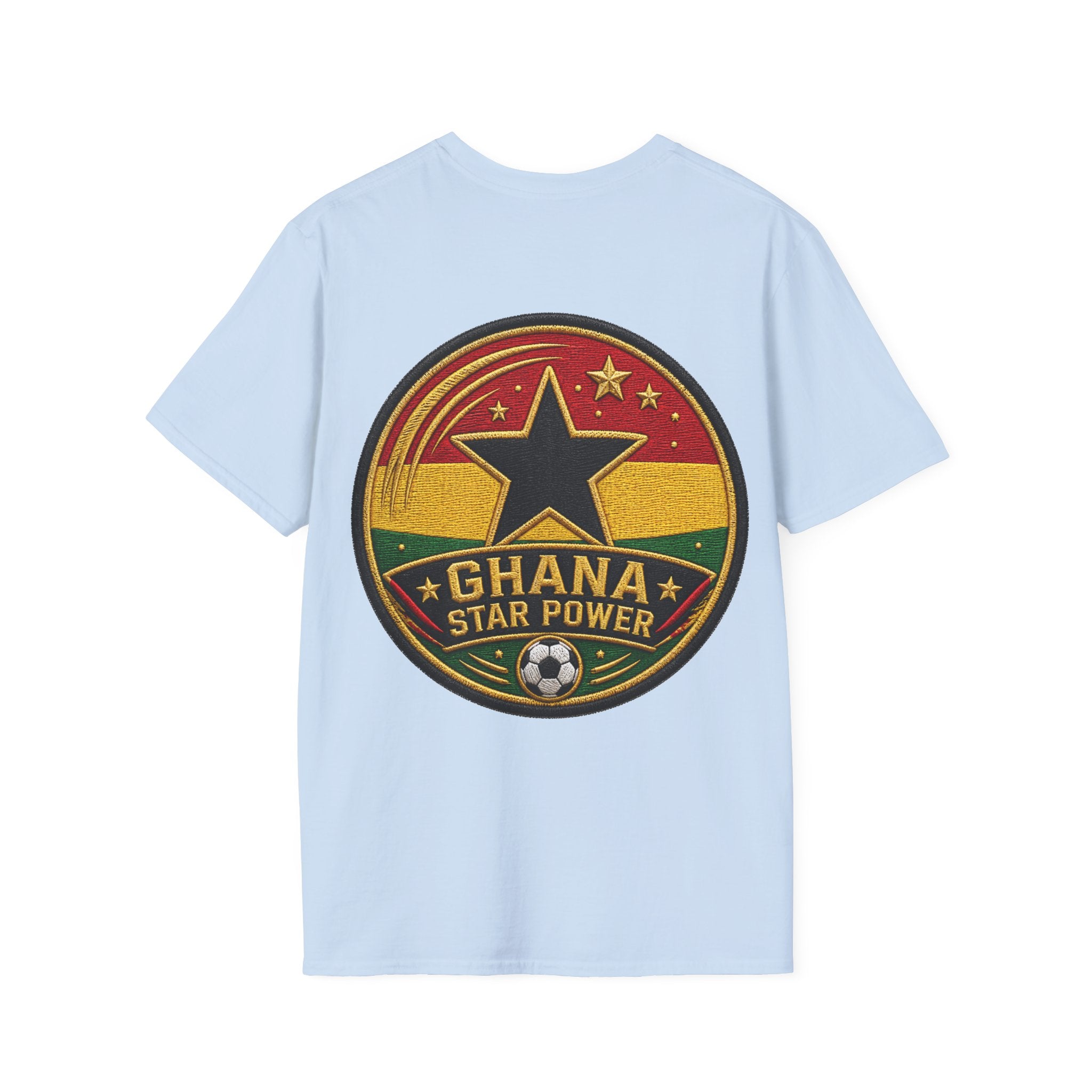 Ghana Star Power Soccer T-Shirt — Afro Football Fan Tee - Ghana T-Shirt
