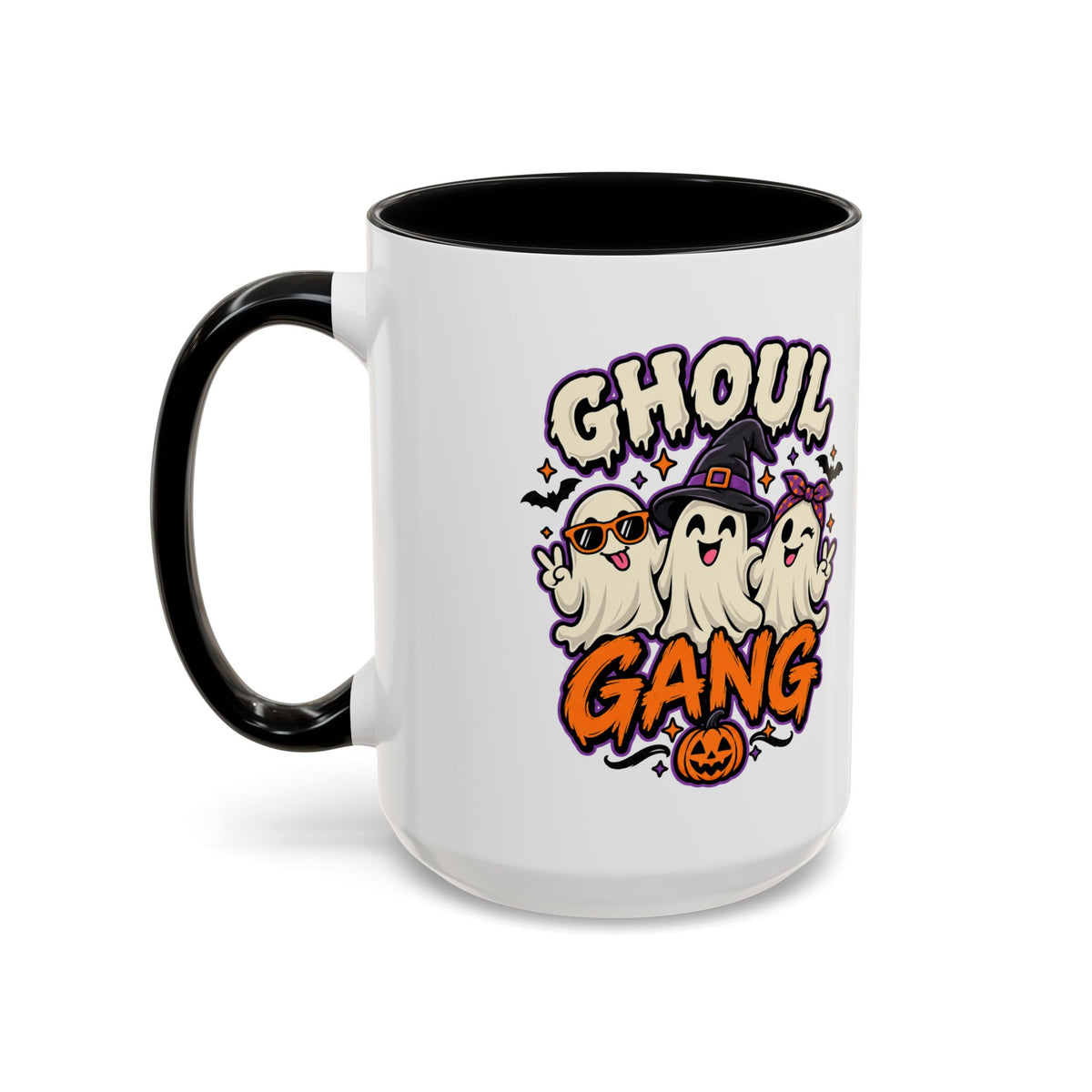 Ghoul Gang Coffee Mug — Cute Halloween Ghosts Accent Mug (11/15oz)