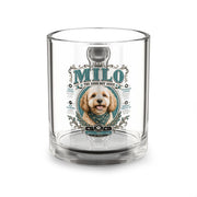 Glass Mug — Milo "The Good Boy Inside" Dog Portrait 10oz