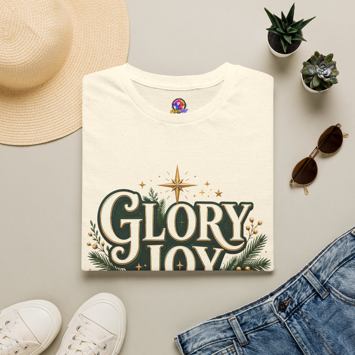 Glory Joy Peace Christmas T-Shirt