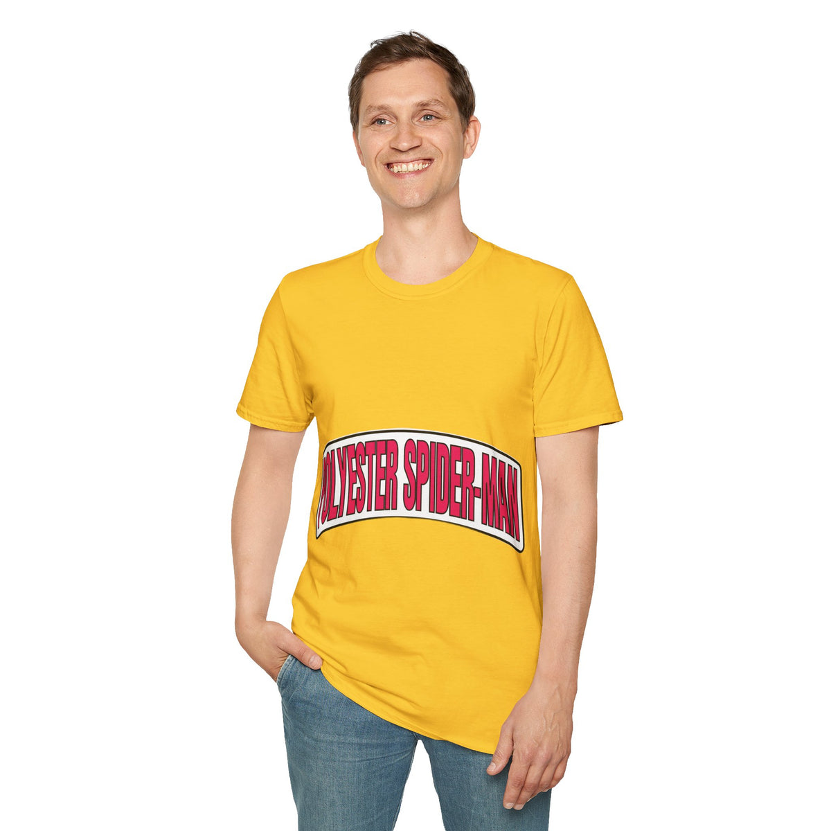 Polyester Spider-Man Retro Arch Tee - Funny Superhero Comic Graphic T-Shirt - Trending Now - September 2026
