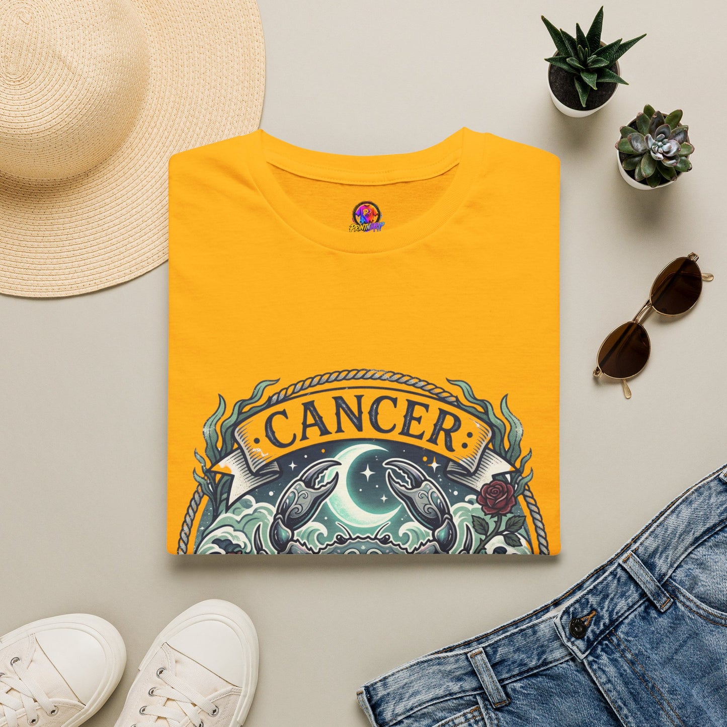 Cancer Zodiac T-Shirt — Crab Constellation Sign Tee