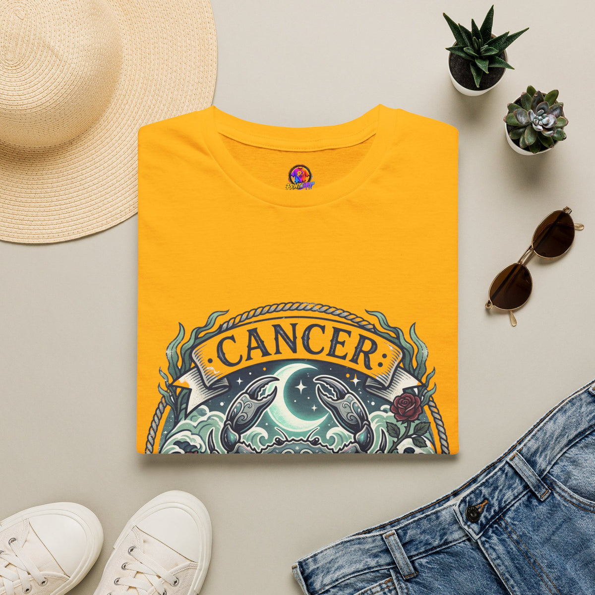 Cancer Zodiac T-Shirt — Crab Constellation Sign Tee
