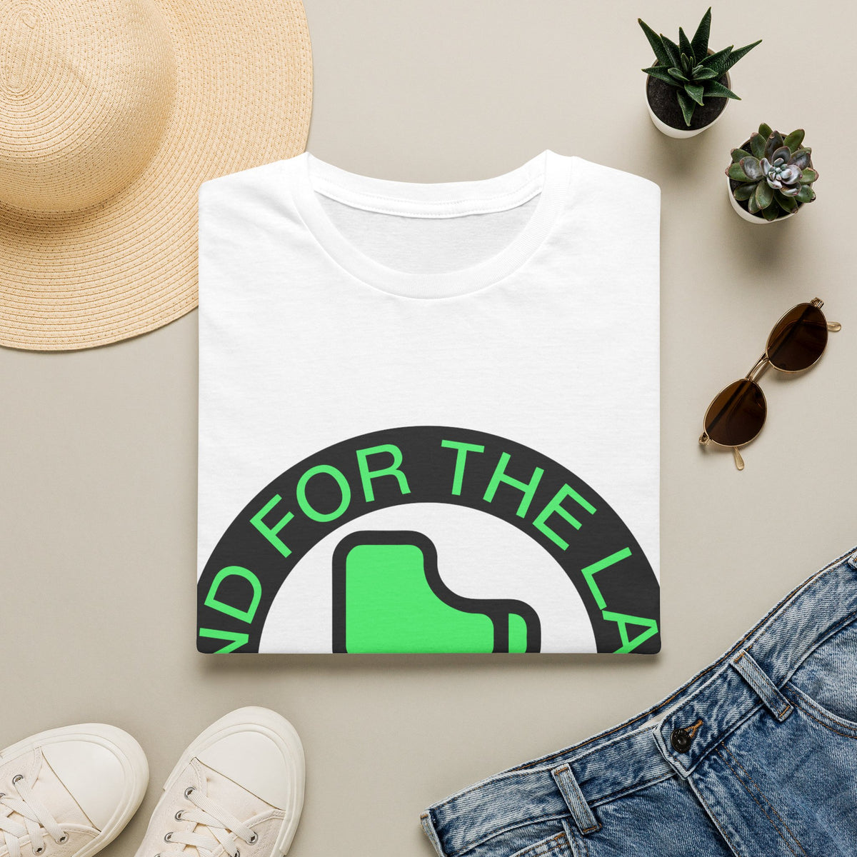 "And For The Lady" Green Monogram Graphic Tee - Trending Now - September 2026