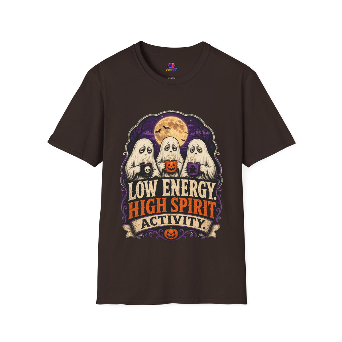 Halloween Low Energy High Spirit Unisex Softstyle T-Shirt