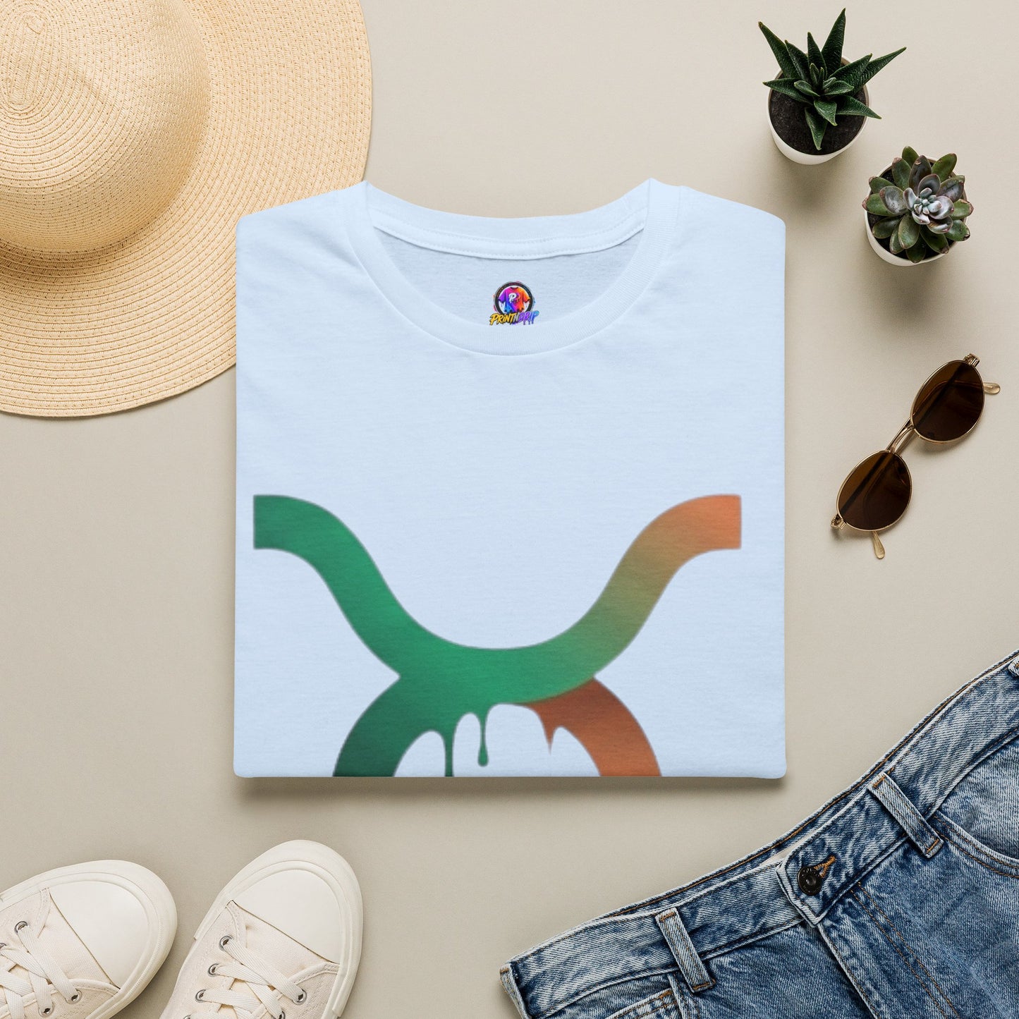 Taurus Drip Graphic Tee — Rainbow Zodiac Bull Shirt