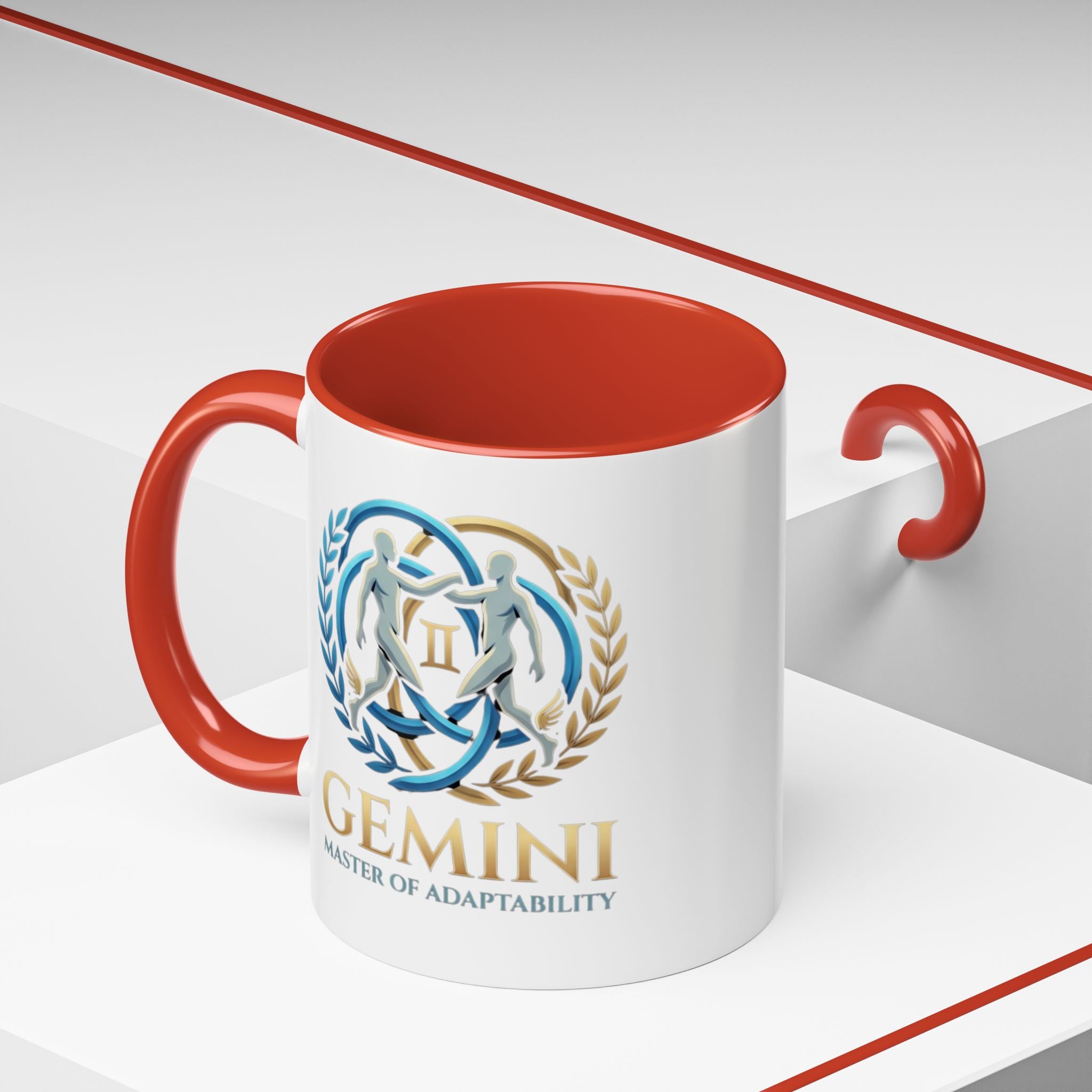 Gemini Zodiac Coffee Mug — 'Master of Adaptability' Accent Mug (11/15oz)