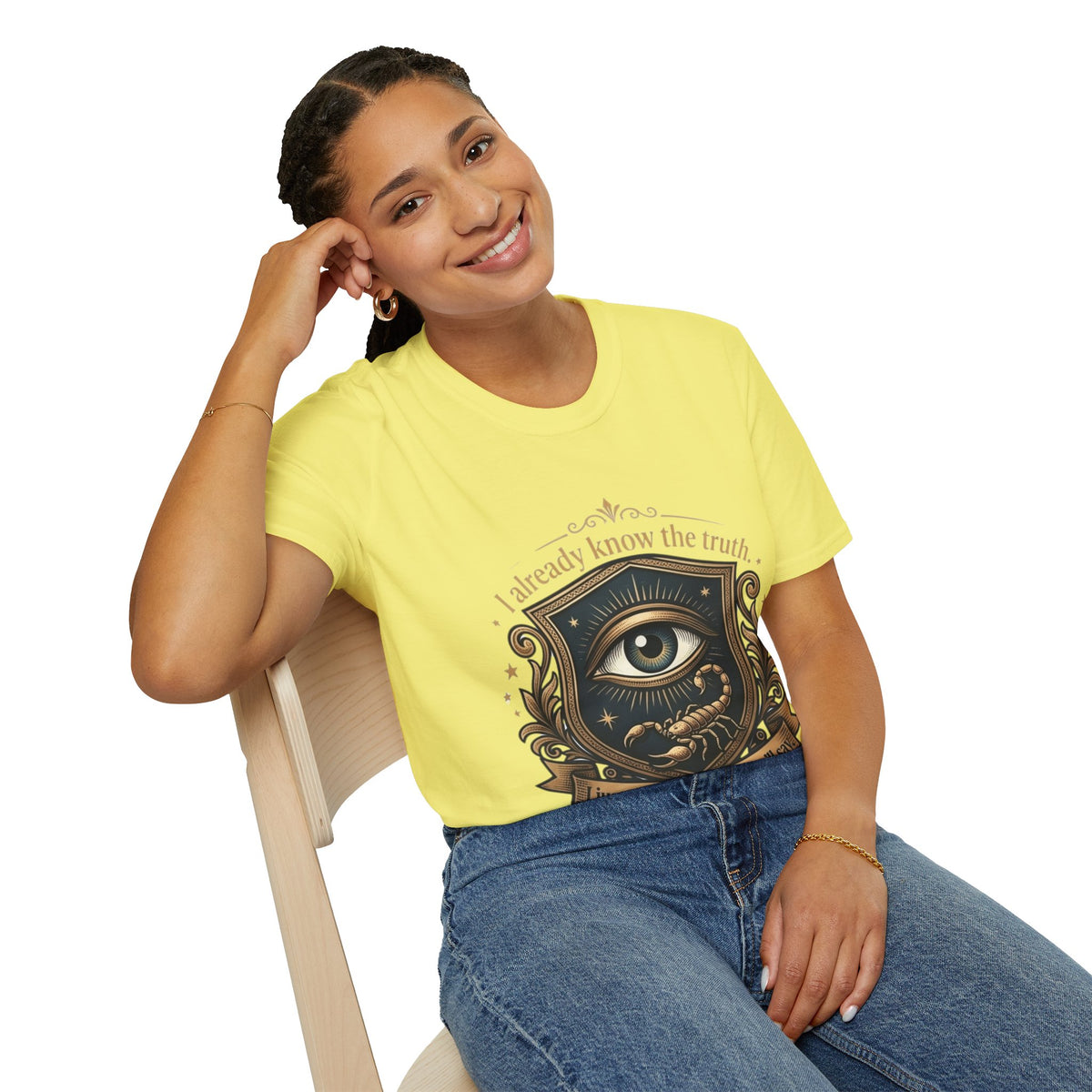I Already Know the Truth Scorpio T-Shirt — Mystical Third Eye Zodiac Tee