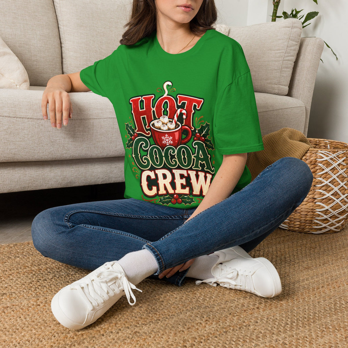 Hot Cocoa Crew T‑Shirt — Cozy Holiday Hot Chocolate Graphic Tee