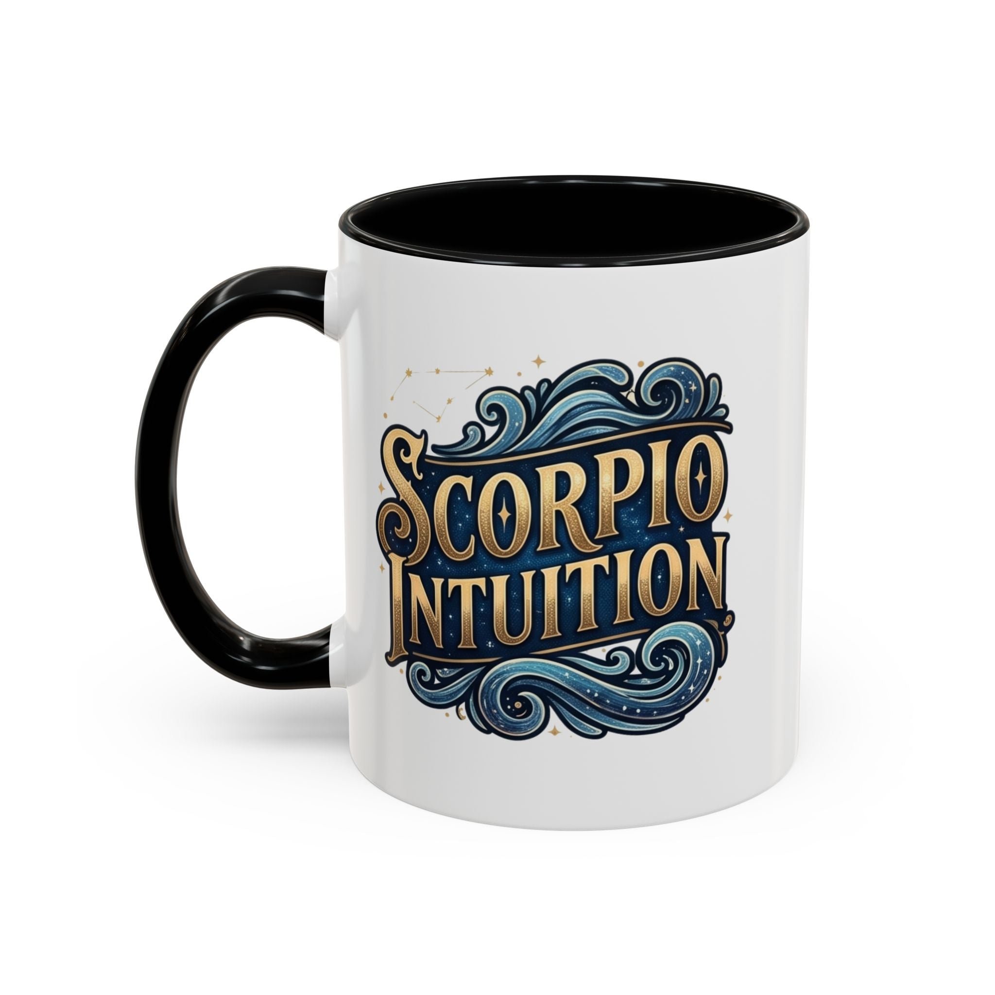 Scorpio Intuition Accent Coffee Mug — Zodiac Astrology Gift