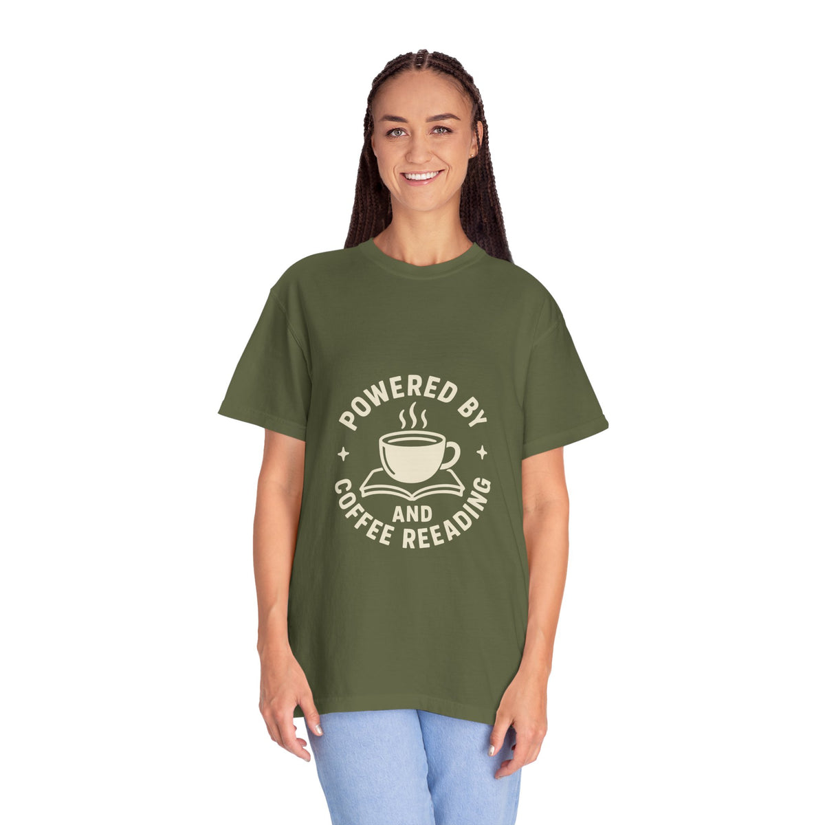 Coffee & Reading T-Shirt — "Powered by Coffee and Reading" Graphic Tee - Trending Now - October 2026