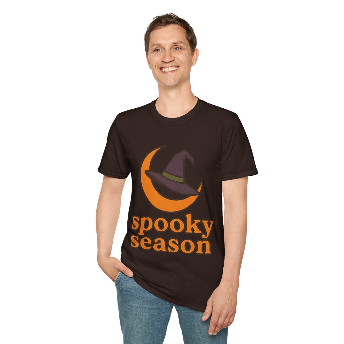 Spooky Season T-Shirt — Witch Hat & Moon Halloween Tee - Trending Now - August 2026