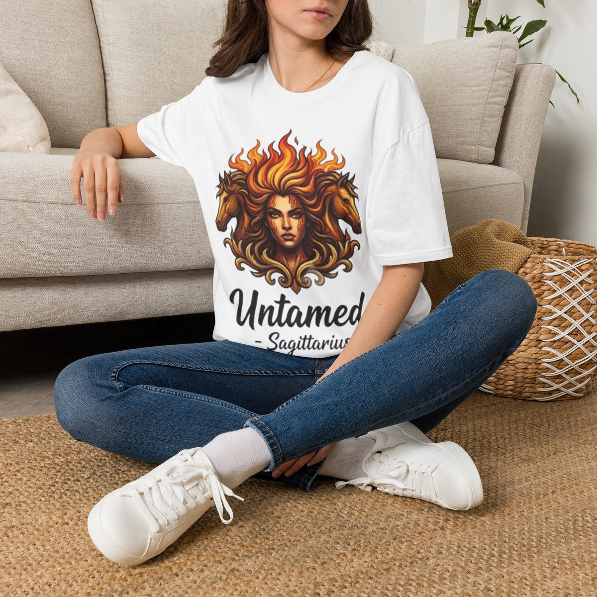 Sagittarius 'Untamed' Zodiac T-Shirt — Fiery Archer Astrology Tee