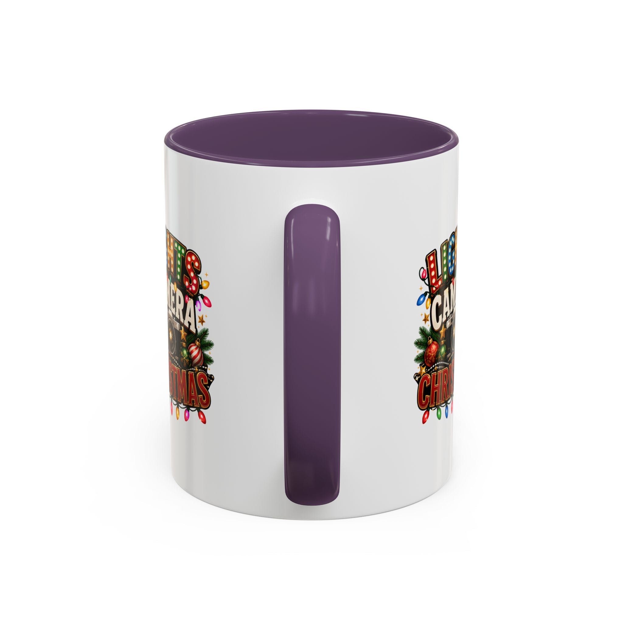 Accent Coffee Mug Lights Camera Christmas