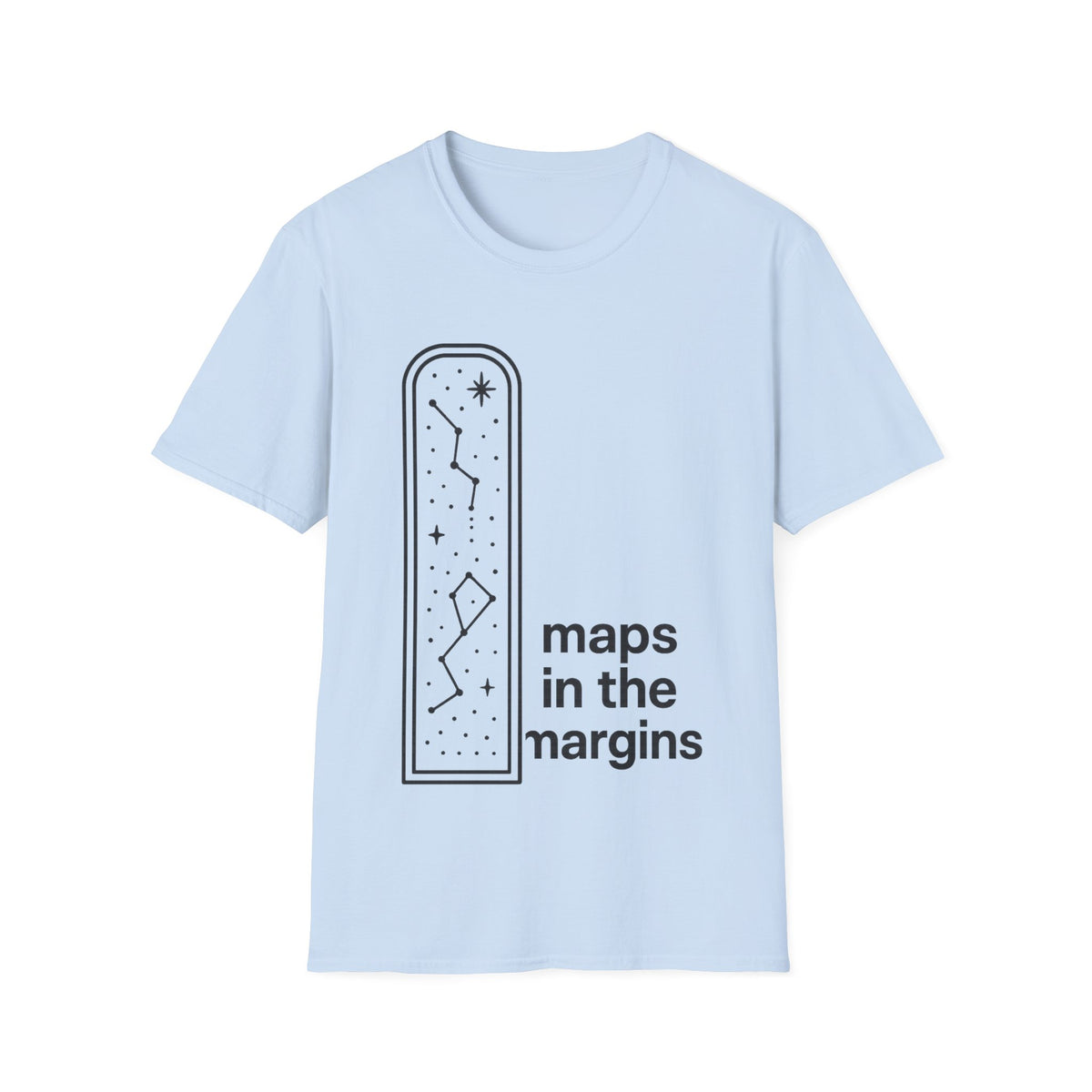 "Maps In The Margins" Travel Bookmark Tee | Minimalist Wanderlust Graphic T-Shirt - Trending Now - September 2026