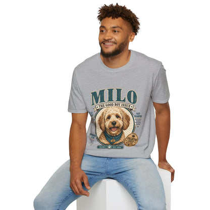 Milo 'The Good Boy Issue' T-Shirt — Cute Dog Portrait Tee