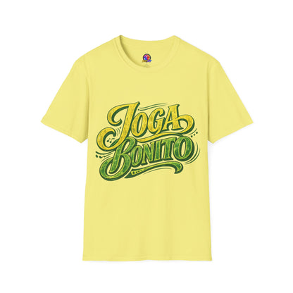Brazil T-Shirt — 'Joga Bonito' Vintage Soccer Script Tee