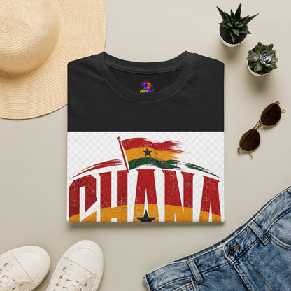 Ghana Flag Soccer T-Shirt — Retro Ghana Pride Football Tee
