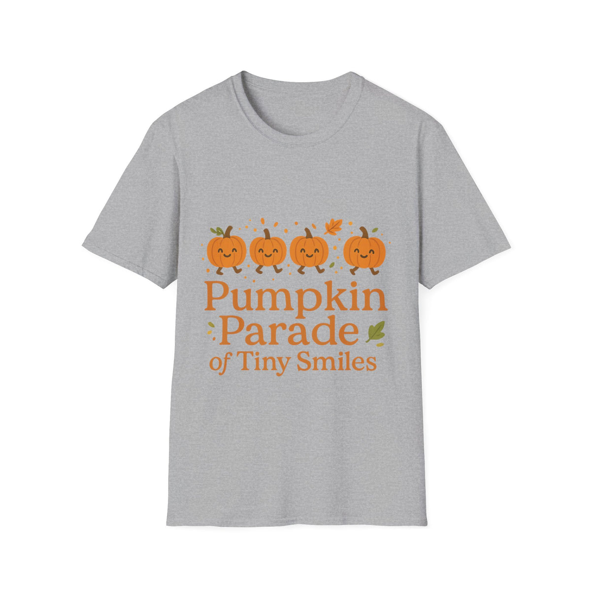 "Pumpkin Parade" Tiny Smiles Tee | Cute Fall Autumn Graphic T-Shirt - Trending Now - September 2026