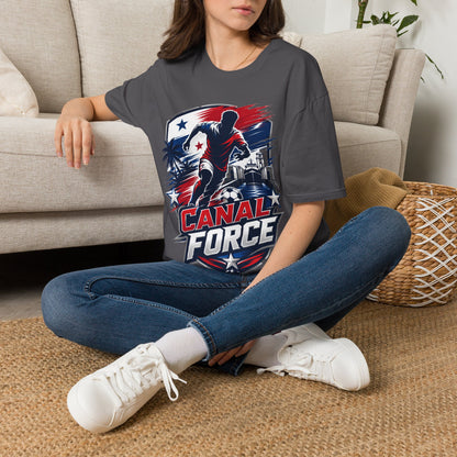 Canal Force Soccer T-Shirt - Patriotic Player Graphic Tee - Panama Shirt