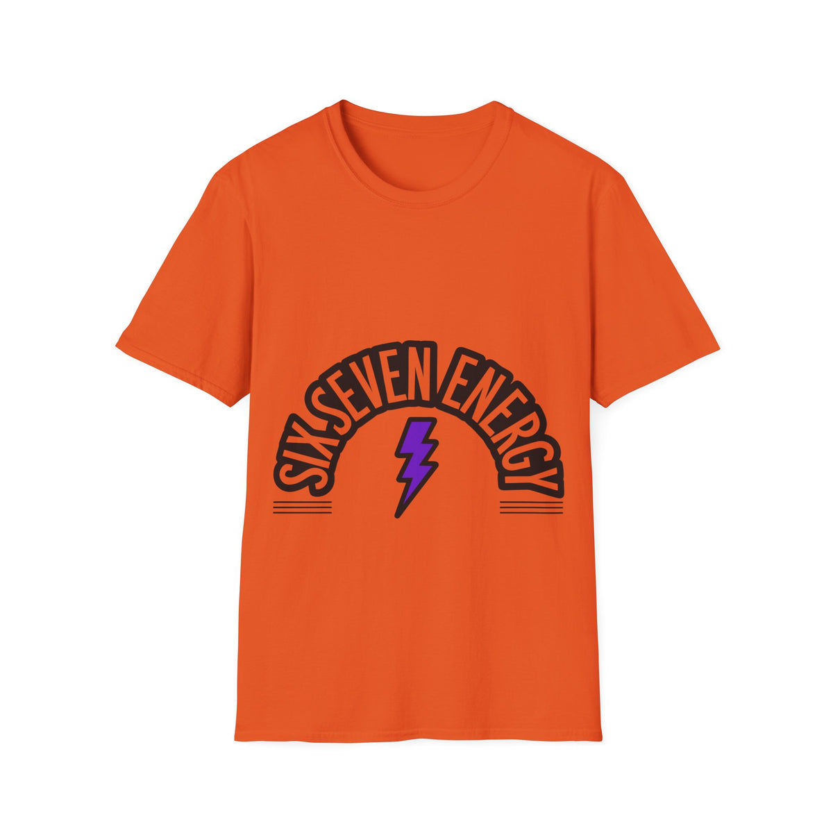 Six Seven Energy Retro Lightning Tee - Bold Slogan Punk Rock Graphic T-Shirt - Trending Now - September 2026