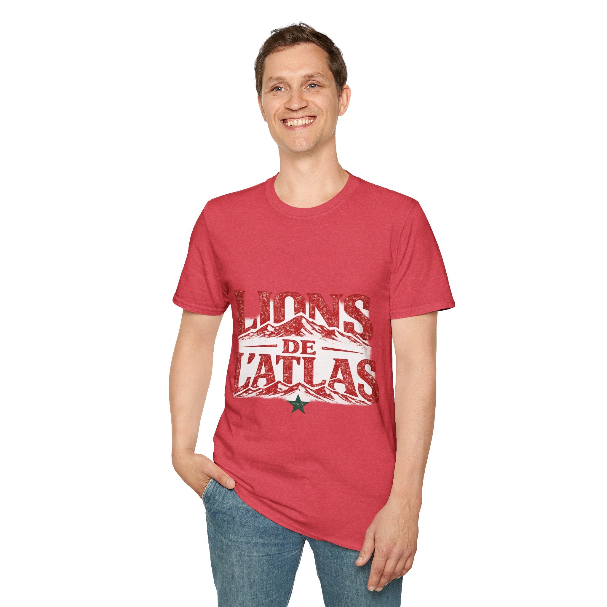 Morocco Lions de Atlas T-Shirt — Vintage Moroccan Atlas Mountain Graphic Tee
