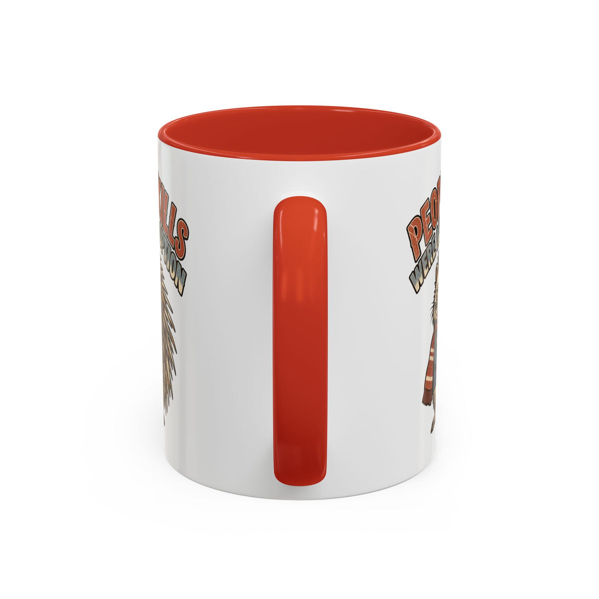 Funny And Witty "People Skills Were Never An Option" Accent Coffee Mug (11, 15oz)