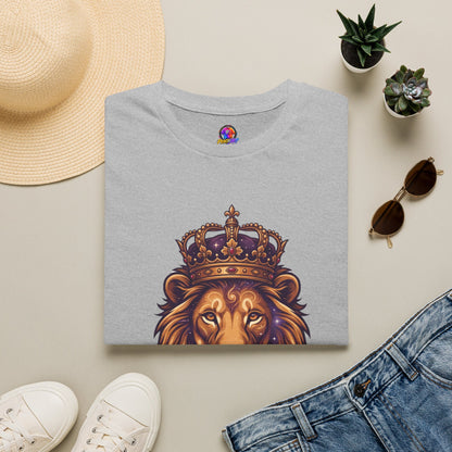 Leo Lion T-Shirt — "Born with a Crown in My Soul" Zodiac Graphic Tee