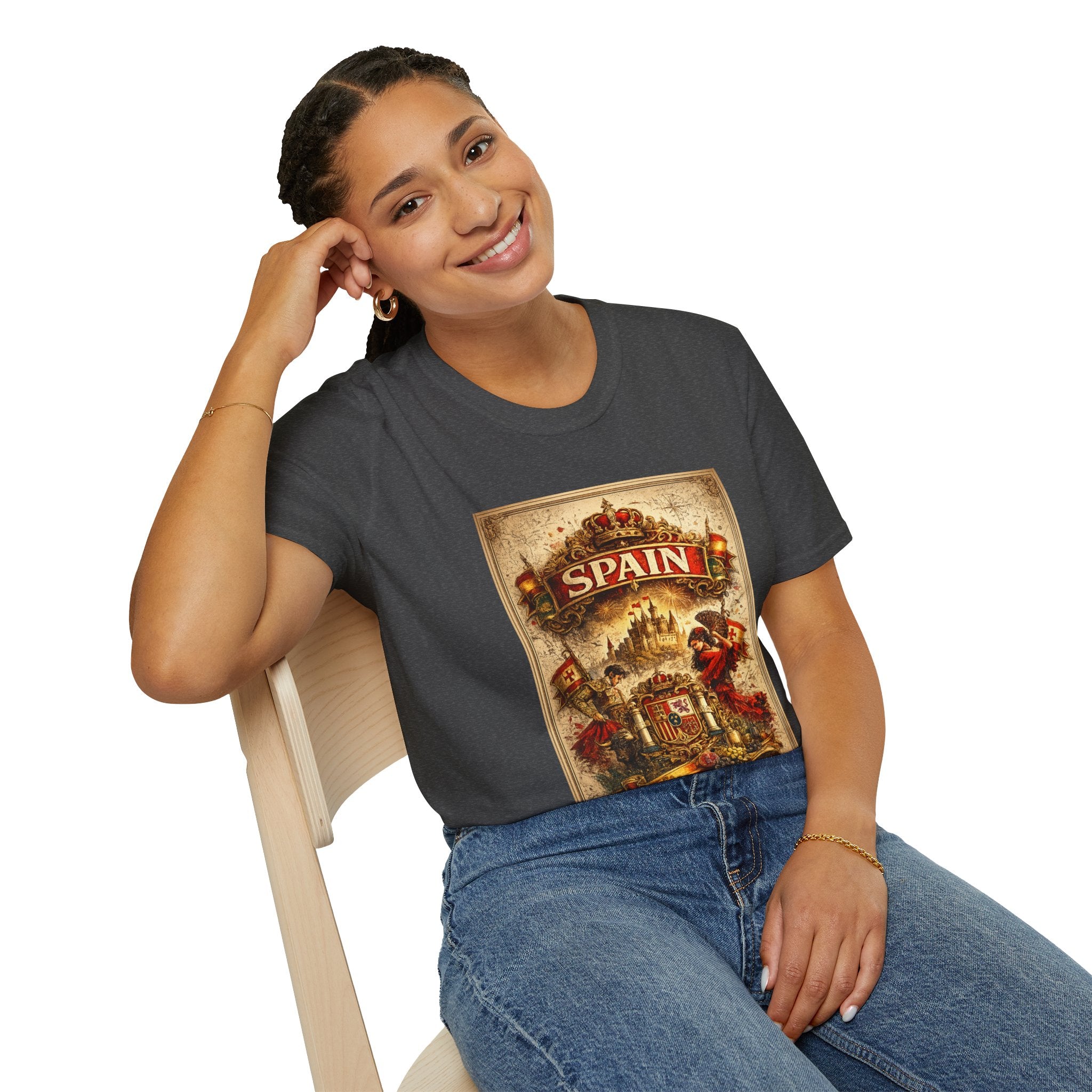 Spain Vintage Travel Graphic T‑Shirt — Retro Spanish Landmark Tee