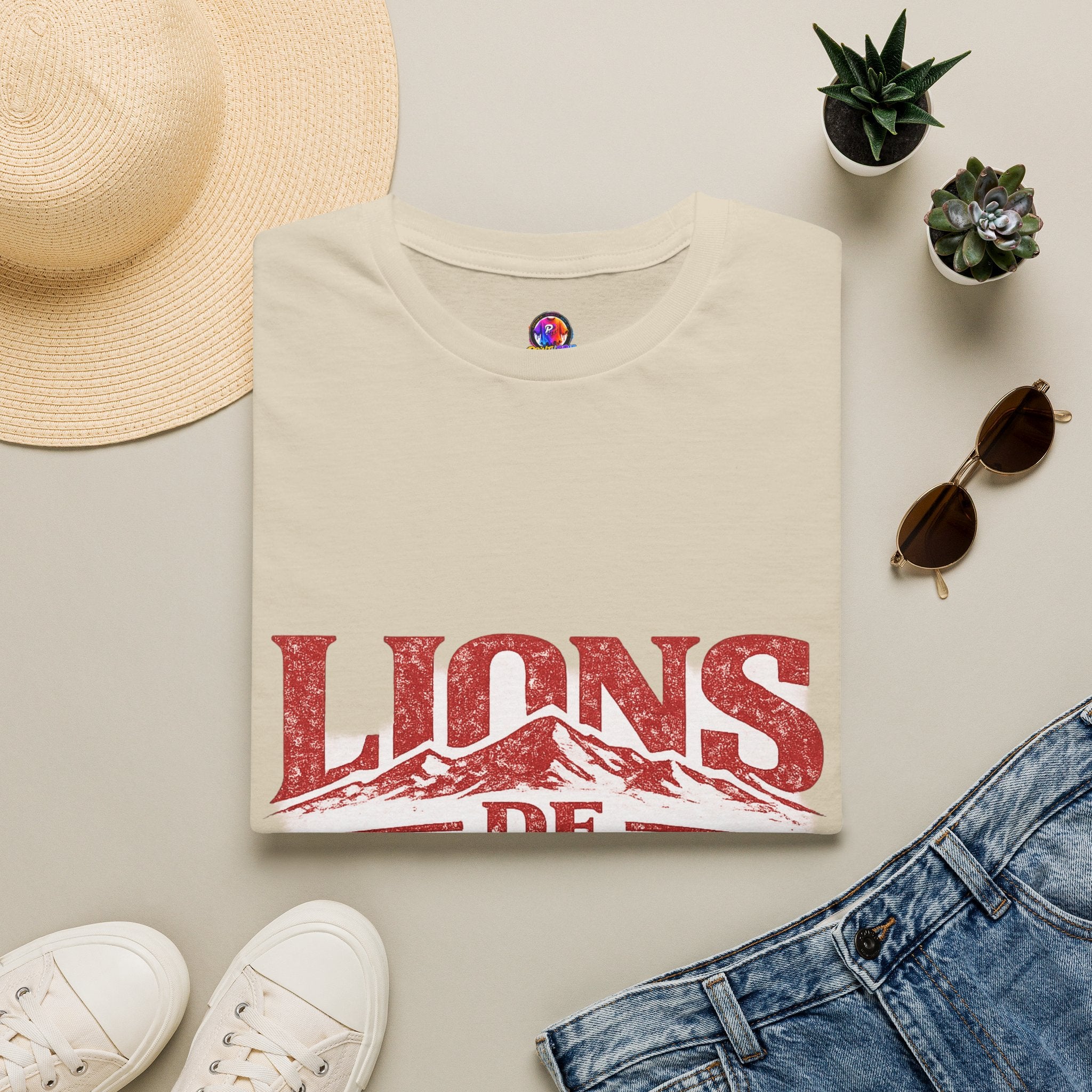 Morocco Lions de Atlas T-Shirt — Vintage Moroccan Atlas Mountain Graphic Tee