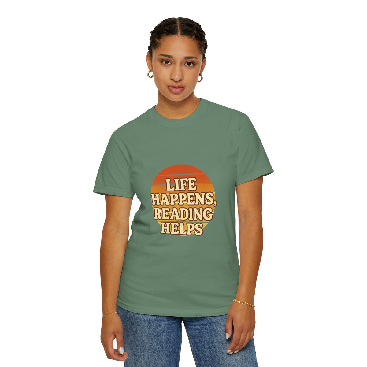 Reading Helps T-Shirt — "Life Happens, Reading Helps" Retro Book Tee - Trending Now - October 2026