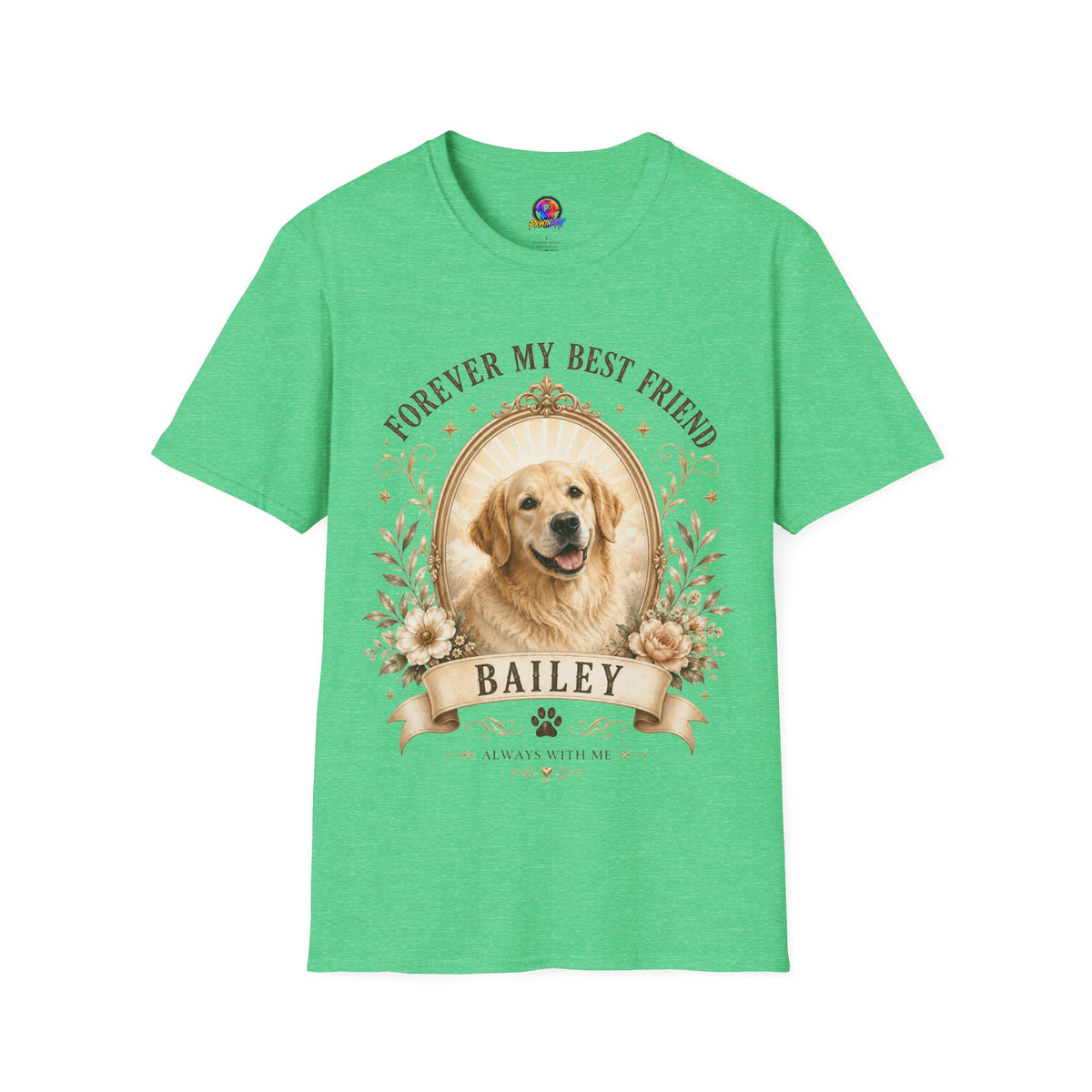 Dog Memorial T-Shirt — "Forever My Best Friend" Personalized Pet Tribute