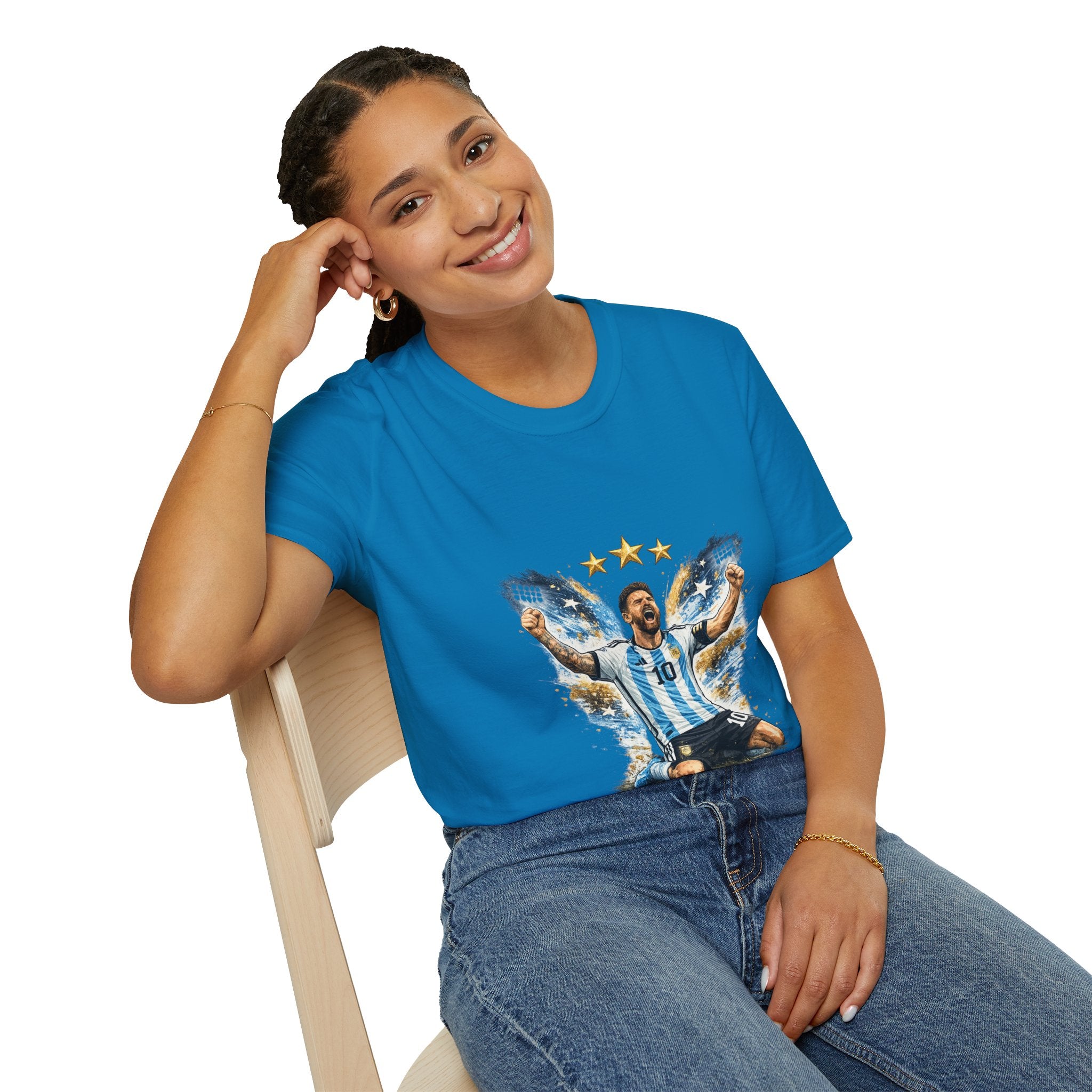 Argentina Soccer Legend Argentina T-Shirt — Celebratory Messi Design