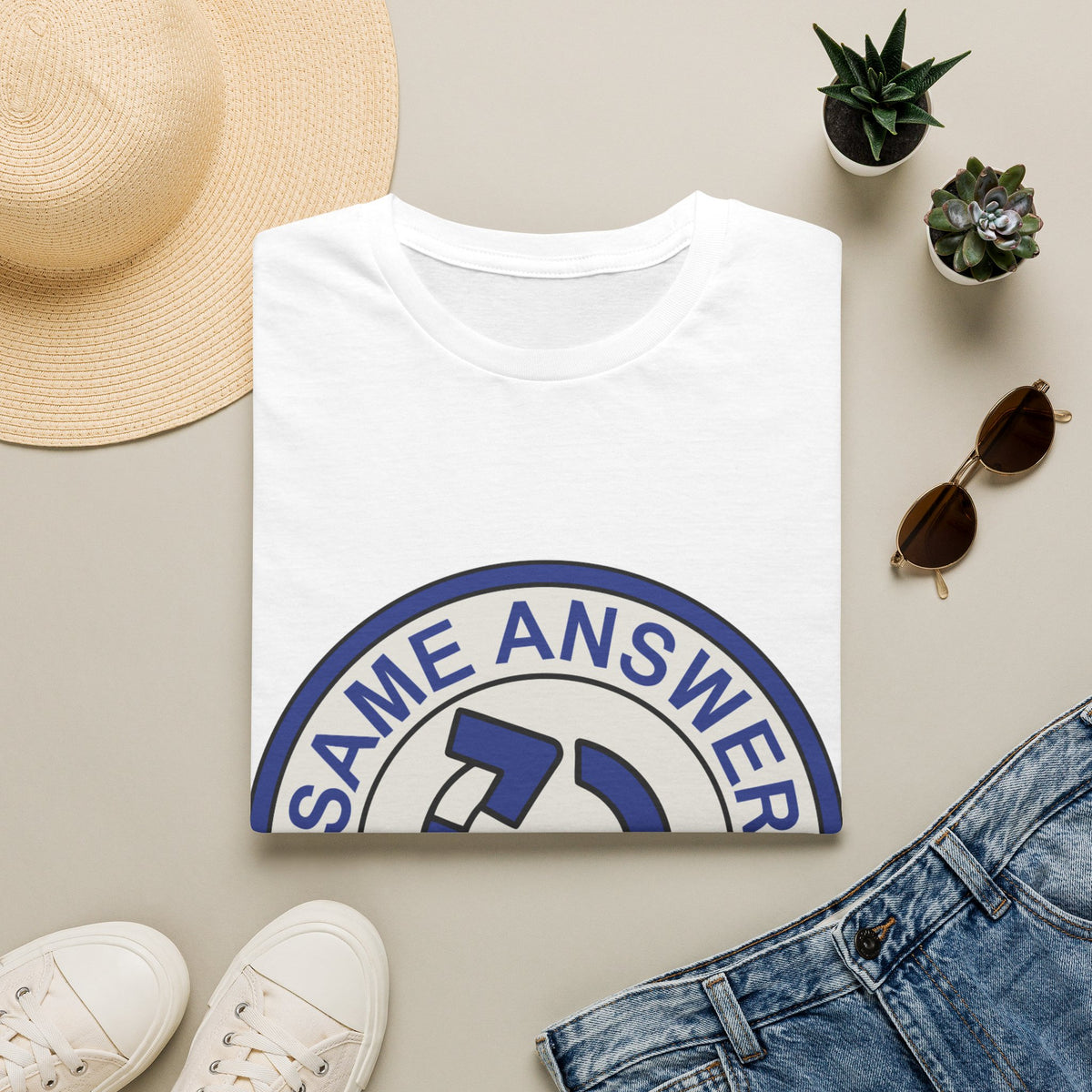 "Same Answer Every Time" Recycle Arrow Graphic Tee - Trending Now - September 2026