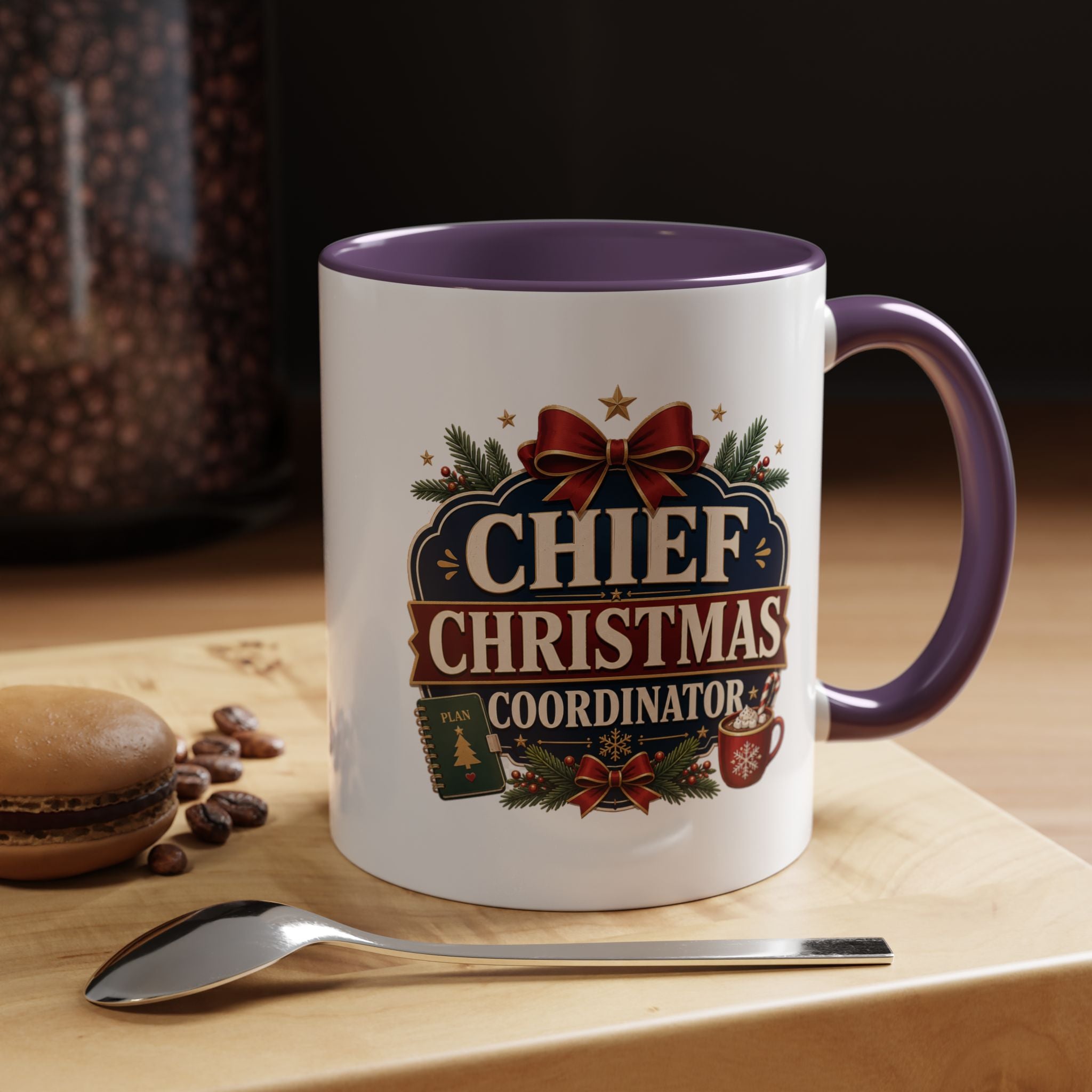 Modern Day Christmas  Chief Christmas Coordinator Accent Coffee Mug