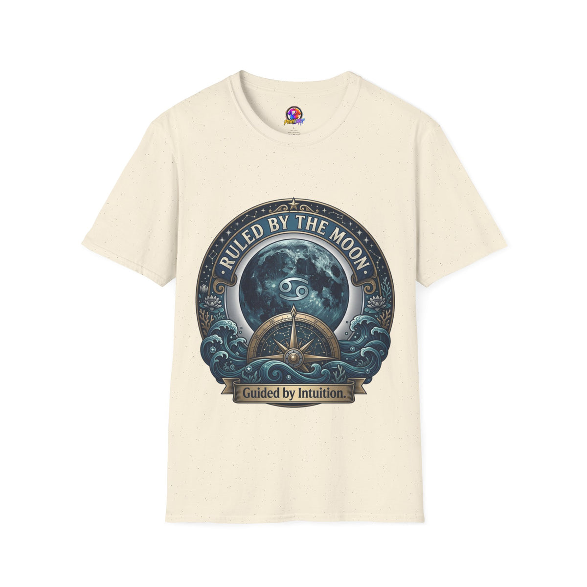 Cancer Zodiac Ruled by the Moon T-Shirt — Celestial Astrology Zodiac Graphic Tee