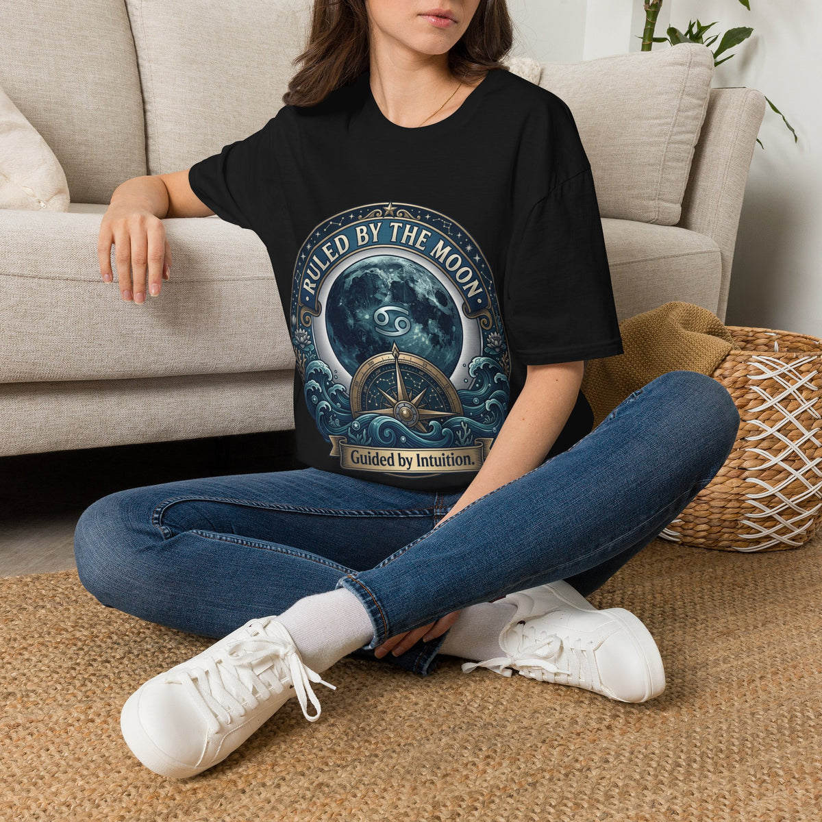 Ruled by the Moon T-Shirt — Moonphase Zodiac Graphic Tee