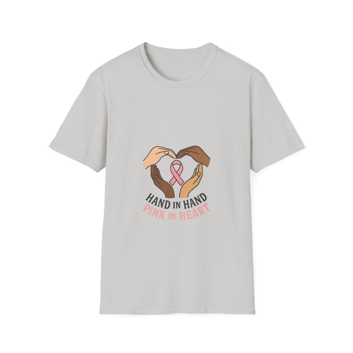 Breast Cancer Awareness T-Shirt — "Hand in Hand, Pink in Heart" Support Tee - Trending Now - October 2026