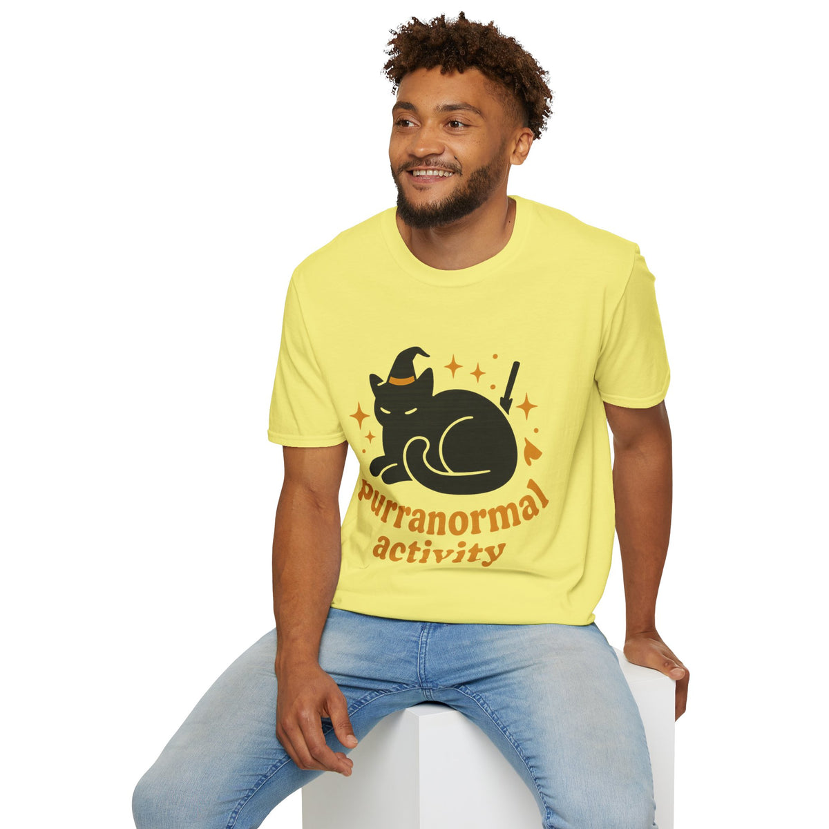 Paranormal Activity Circle T-Shirt — Cute Retro Ghost & Stars Tee - Trending Now - August 2026
