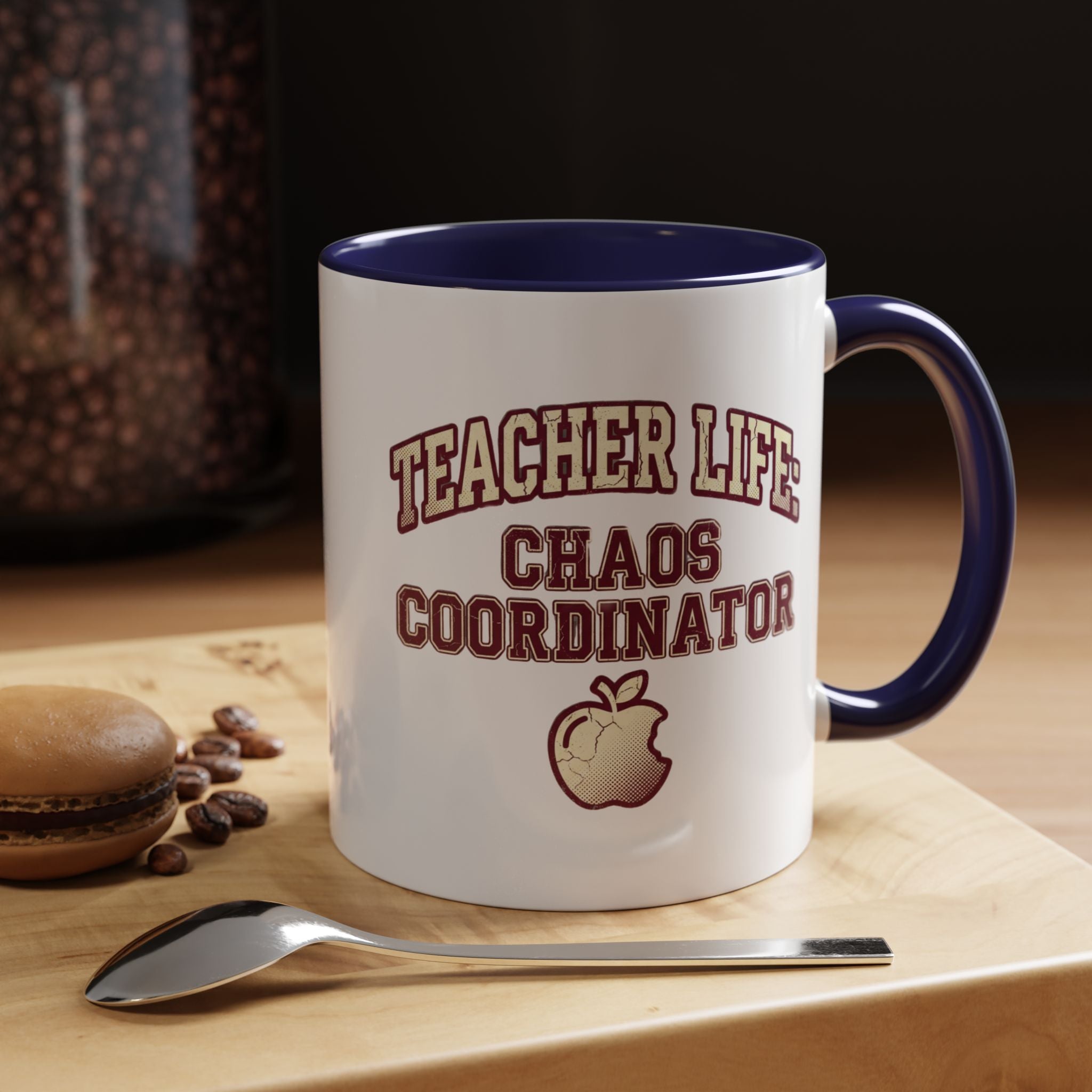Funny Teacher Life Chaos Coordinator Coffee Mug — Accent Mug