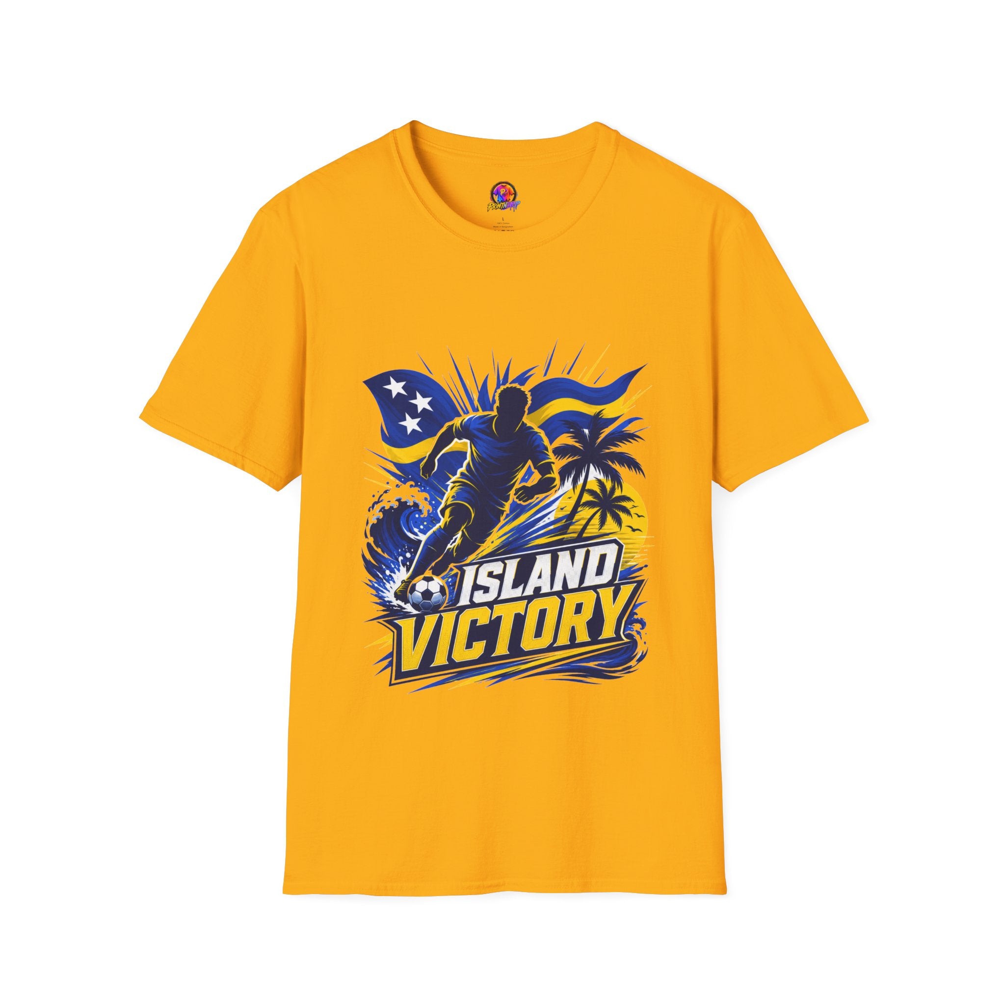 Curacao Island Victory T-Shirt — Tropical Surf Soccer Graphic Tee