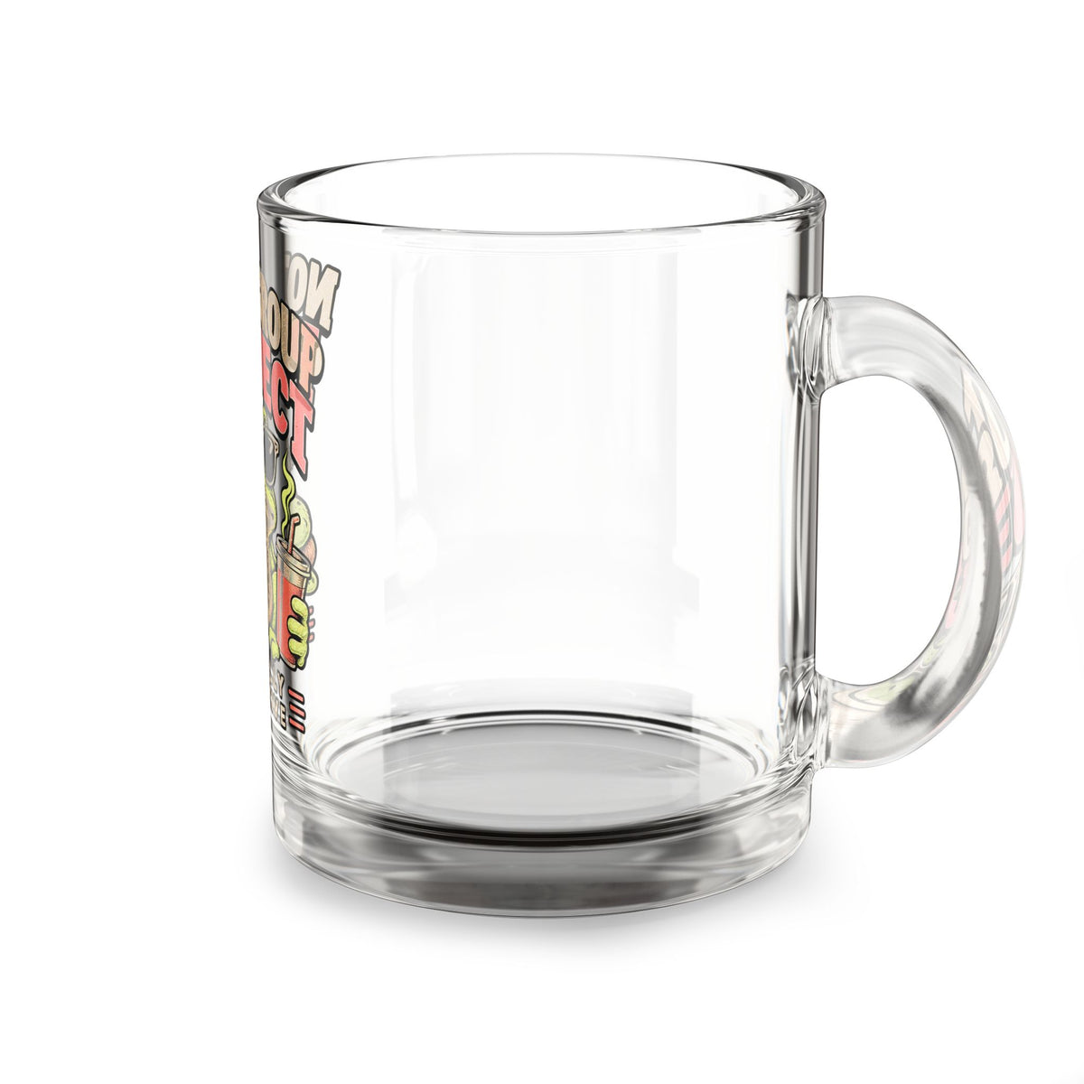 Glass Mug — Funny "Not a Group Project" Frog Design | Funny Socially Selective Coffee Cup